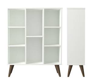 Bücherregal Link Weiß Weiß - Holzwerkstoff - 91 x 114 x 34 cm