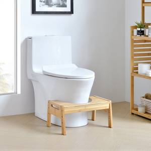 Tabouret de Toilette en Bambou, Hauteur Réglable de 17 à 24 cm, Tabouret  Salle de Bain