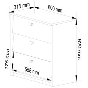 Schuhschrank MINI Classic Weiß