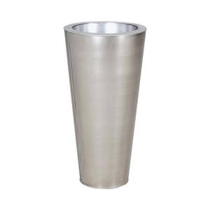 Runde Vase aus Zink-Titan Metall - 40 x 40 x 40 cm