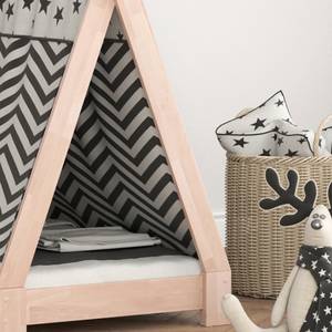 Kinderbett Tipi mit Matratze Holz - 70 x 140 x 70 cm