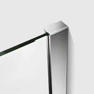 Milchglas Streifen Duschwand Walk-In Grau - Glas - 70 x 200 x 1 cm