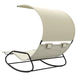 Chaise longue double Blanc crème