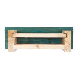 Fledermauskasten mit grünem Dach Braun - Grün - Holzwerkstoff - Metall - 18 x 26 x 6 cm