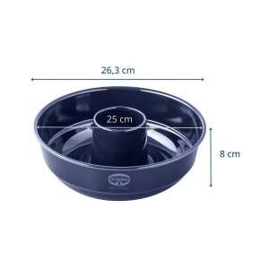 Dr. Oetker Frankfurter Kranzform Ø 26 cm Blau - Metall - 27 x 29 x 10 cm