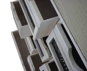 Kommode Ermelo mit Tafel Shabby-Look Grau - Weiß - Holzart/Dekor - Holz teilmassiv - 60 x 87 x 30 cm