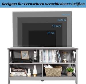 TV Schrank Fernsehschrank Grau - Holzwerkstoff - 40 x 60 x 120 cm