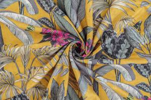 Vorhang gelb floral | kaufen blickdicht home24