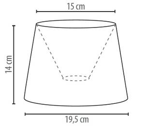 Lampenschirm WILLOW Metall - 19 x 14 x 19 cm