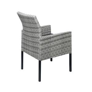 Poly-Rattan Sessel G12 (2er-Set) Grau - Metall - Kunststoff - Polyrattan - 56 x 90 x 58 cm