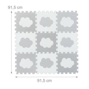 18 pièces tapis de sol puzzle nuage Gris - Blanc