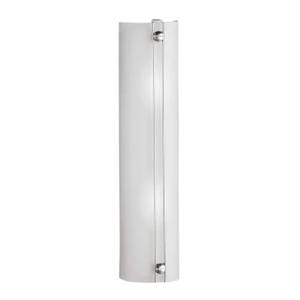 Lampada da parete Filo Alluminio/Bianco - Lunghezza: 35 cm