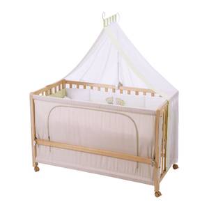 Lit pour enfant Room Bed Porte Bonheur Hêtre partiellement massif Jaune Blanc