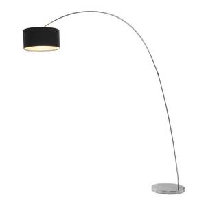 Staande lamp Gooseneck chroom zwart