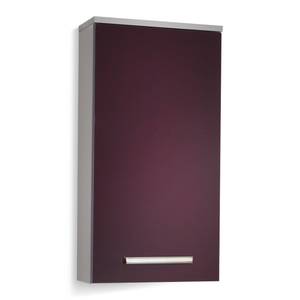 Hängeschrank Hamilton silber/aubergine Hochglanz