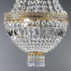 Pendelleuchte  Cupola Metall/Glas - Bronze-Gold/Kristall - 3-flammig