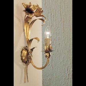 Lampada da parete Palma Metallo - Color oro - 1 luce