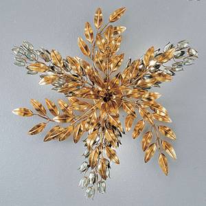 Wandleuchte Pioggia D'Oro Metall - Gold - 3-flammig