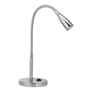 Lampe de bureau LED Levi Argenté - Métal - 17 x 31 cm