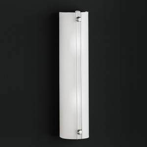 Wandlamp Filo aluminiumkleurig/wit - lengte: 35cm