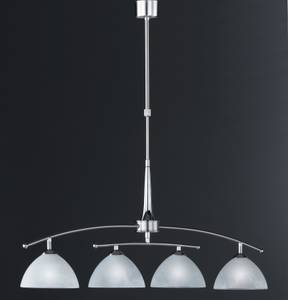 Lustre / Suspension Prestige 4 ampoules - Nickel mat / Chrome