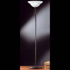 Staande lamp Siena Bruin - Metaal - Hoogte: 178 cm