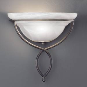 Spa wandlamp roestkleurig, antiek