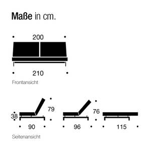 Schlafsofa Splitback V Kunstleder Weiß - Weiß