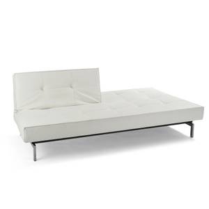 Schlafsofa Splitback V Kunstleder Weiß - Weiß