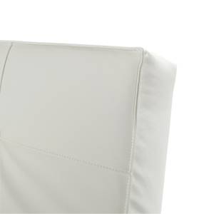 Canapé convertible Splitback V Cuir synthétique, blanc / Convertible, dossier réglable sur 3 positions - Blanc
