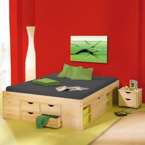 Letto multifunzione Claas Legno massello di pino - Superficie del letto: 140 x 200 cm