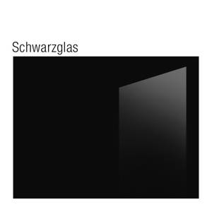 Glazen opzetstuk Z-GA van zwart glas in verschillende formaten 57cm breed