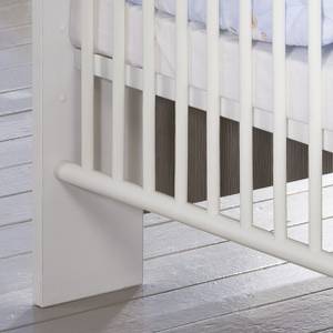 Babybed Janne mat wit/pijnboomhoutkleurig - met bedzijkanten