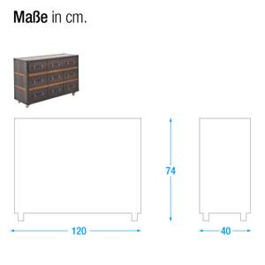 Dressoir Colonial van essenhout