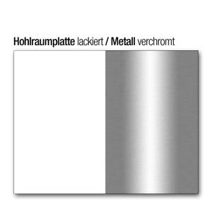 Rollcontainer/3 Schüben White Club Weiß - Holzart/Dekor - 40 x 54 x 45 cm