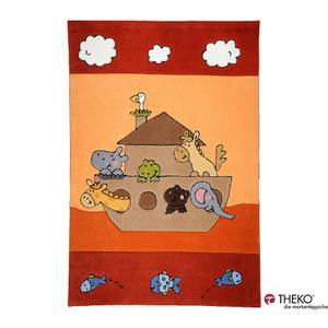 Tapis pour enfant Maui Arche de Noé rouge - 120 x 180 cm