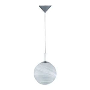 Hanglamp Kugel aluminiumkleurig - Diameter lampenkap: 25 cm
