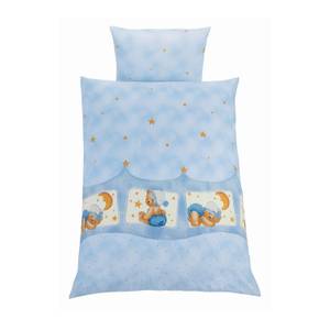 Babybettwäsche Kuschelbär (2-teilig) Decken- & Kissenbezug - Blau