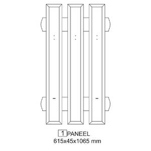 Wandgarderobe Lucia I Kiefer massiv - Weiß