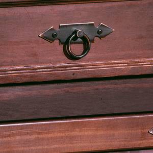 Opbergkast Zacateca 1-deurs - massief grenenhout - koloniale kleur