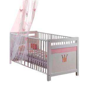 Babybed Liss wit/roze