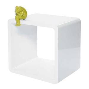 Cube pour ambiance lounge 45 x 45 x 35 cm - Blanc