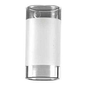 Glas-m6 Zylinder - teilsatiniert mit klaren Rändern - passend für spot 1/5/6/9