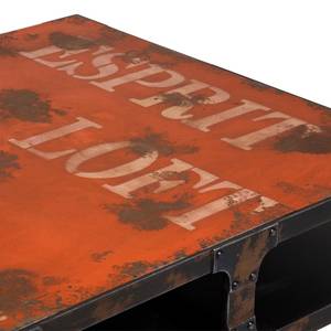 Salontafel Manufaktur Oranje - Metaal - Hout - 100 x 40 x 100 cm