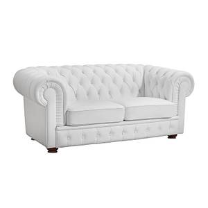 Sofa Brighton (2-Sitzer) Kunstleder Weiß