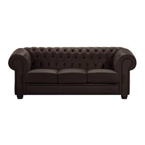 Sofa Medford (3-Sitzer) Kunstleder Braun