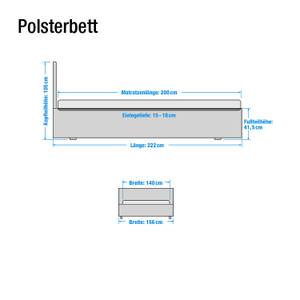 Polsterbett Easy Kunstleder Kunstleder Schwarz