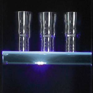 LED Glaskantenbeleuchtung (2er-Set) Blau