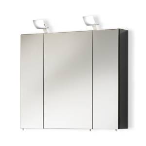 Meuble sous lavabo Montreal Lavabo + armoire à miroir 80 cm fournis - Anthracite brillant