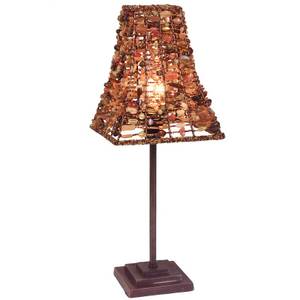 Lampada da tavolo decorativa Multicolore - Ceramica - Pietra - Altezza: 40 cm